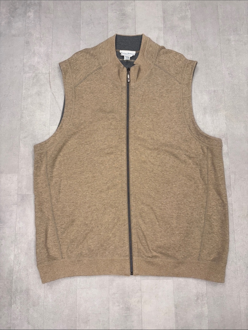 Tommy Bahama Reversible Gray/Beige Vest